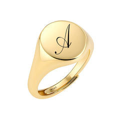 Customized Chevalier Round Ring