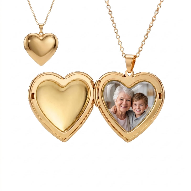 Collier Cœur médaillon personnalisable