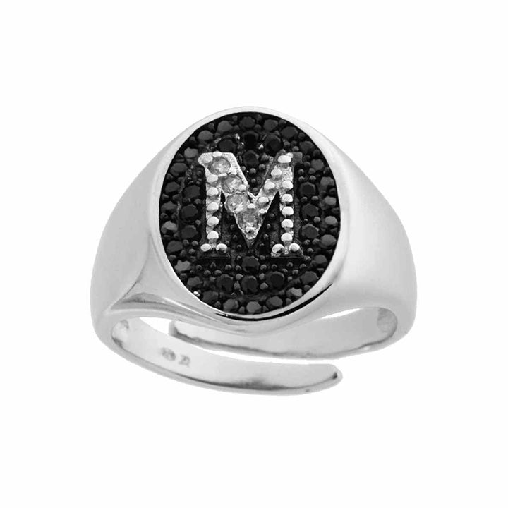 Anello Chevalier Con Lettera Iniziale Zirconata - My Mo Gioielli