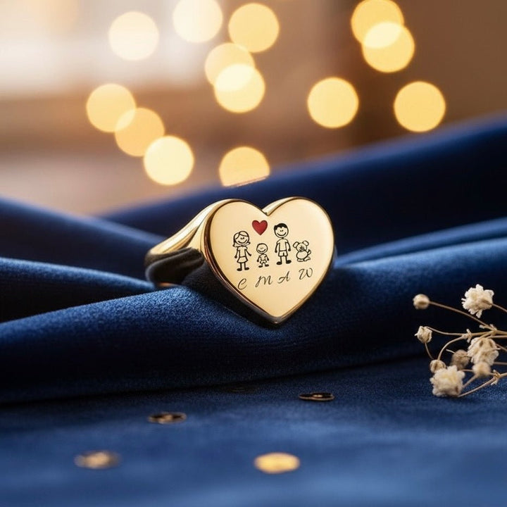 Anello Chevalier cuore Famiglia - My Mo Gioielli