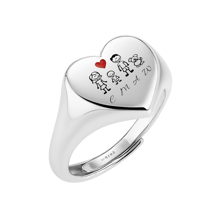 Anello Chevalier cuore Famiglia - My Mo Gioielli