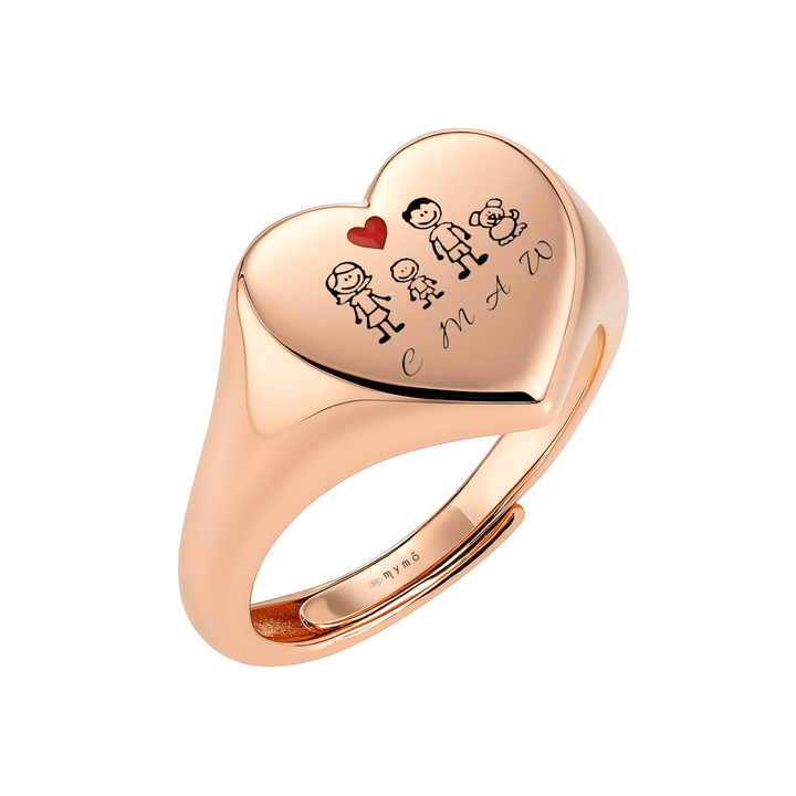 Anello Chevalier cuore Famiglia - My Mo Gioielli