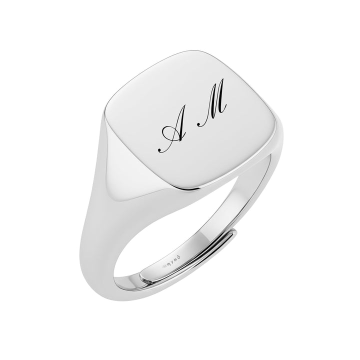 Anello Chevalier Quadrato personalizzato - My Mo Gioielli
