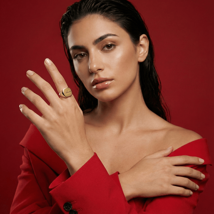 Anello Chevalier Quadrato personalizzato - My Mo Gioielli