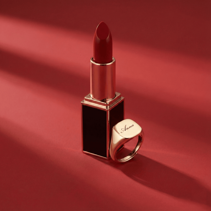 Anello Chevalier Quadrato personalizzato - My Mo Gioielli