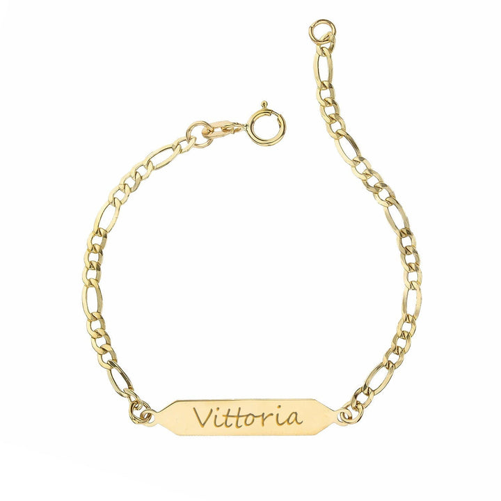 Bracciale con Nome Bimbo/a in Oro 18Kt - My Mo Gioielli