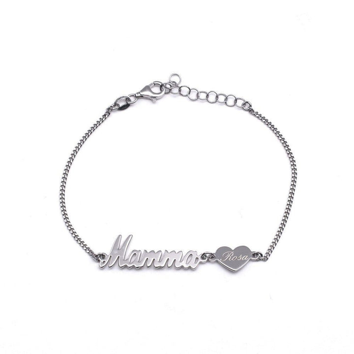 Bracciale Mamma con Cuore Personalizzato - My Mo Gioielli