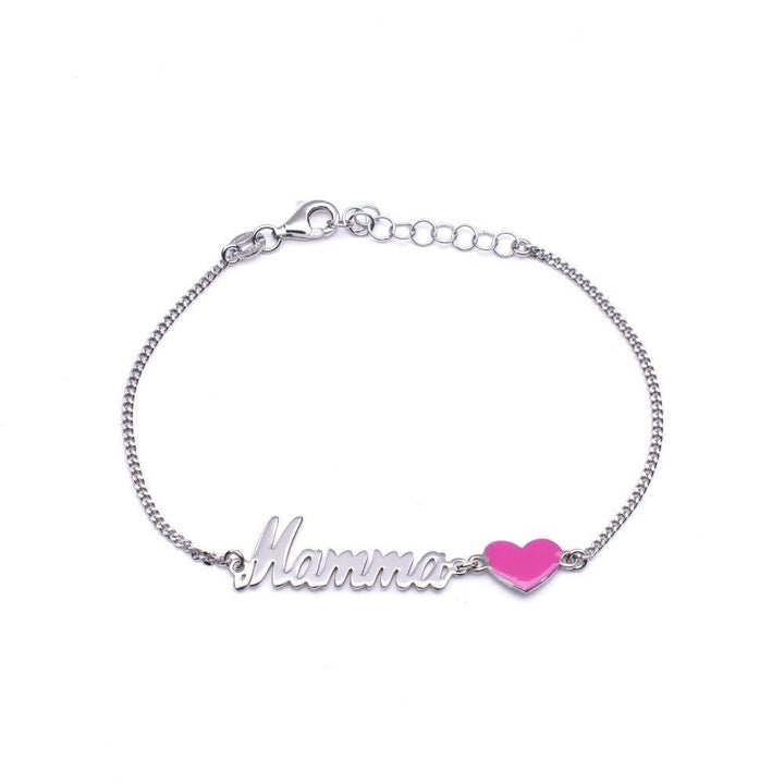 Bracciale Mamma Cuore Rosa - My Mo Gioielli