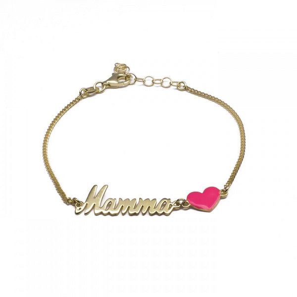 Bracciale Mamma Cuore Rosa - My Mo Gioielli