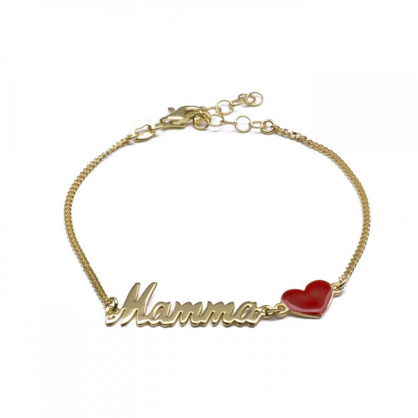 Bracciale Mamma Cuore Rosso - My Mo Gioielli