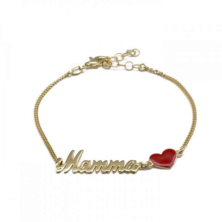 Bracciale Mamma Cuore Rosso - My Mo Gioielli