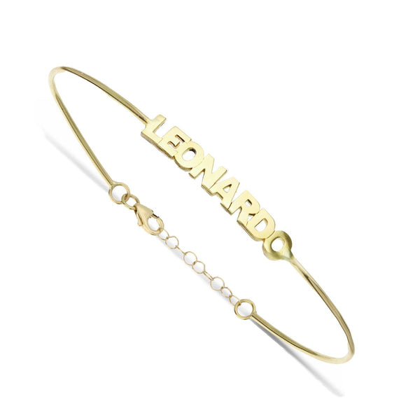 Bracciale Nome rigido in Oro 18kt - My Mo Gioielli