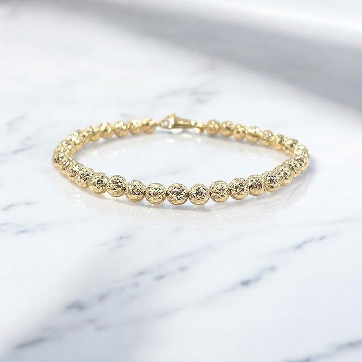 Bracciale Palline Diamantate in Oro 18kt - My Mo Gioielli