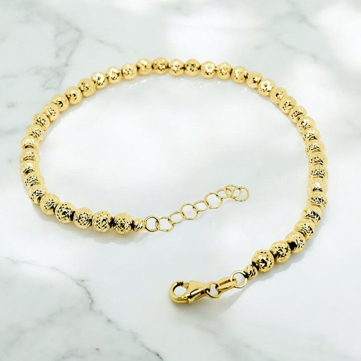 Bracciale Palline Diamantate in Oro 18kt - My Mo Gioielli