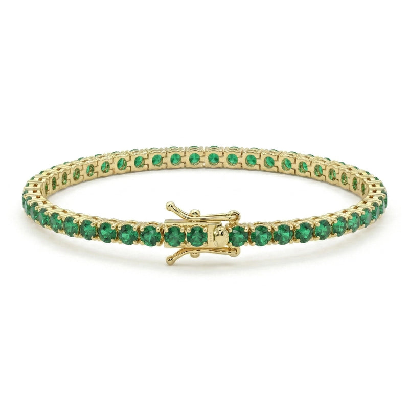 Bracciale Tennis Zirconi Verdi 3 mm - My Mo Gioielli