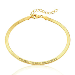Customized Flat Snake Anklet