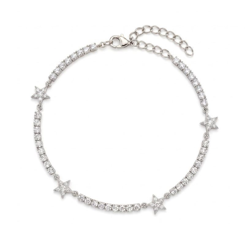 Cavigliera Tennis con Stelle Pavé - My Mo Gioielli