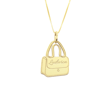 Collana Borsa Tracolla con Nome - My Mo Gioielli