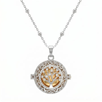 Collana Chiama Angeli con Albero della Vita Zirconato - My Mo Gioielli