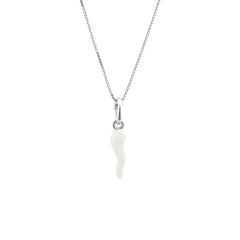 White Horn Lucky Charm Necklace