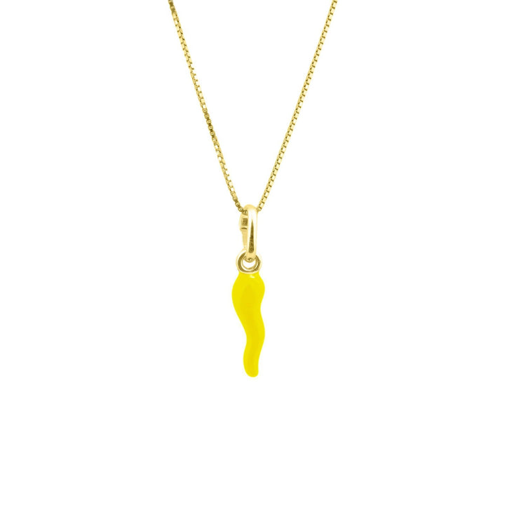 Collana Corno Giallo Portafortuna - My Mo Gioielli