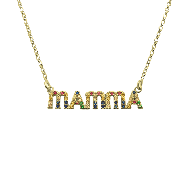 Collana Mamma Zirconi Rainbow - My Mo Gioielli