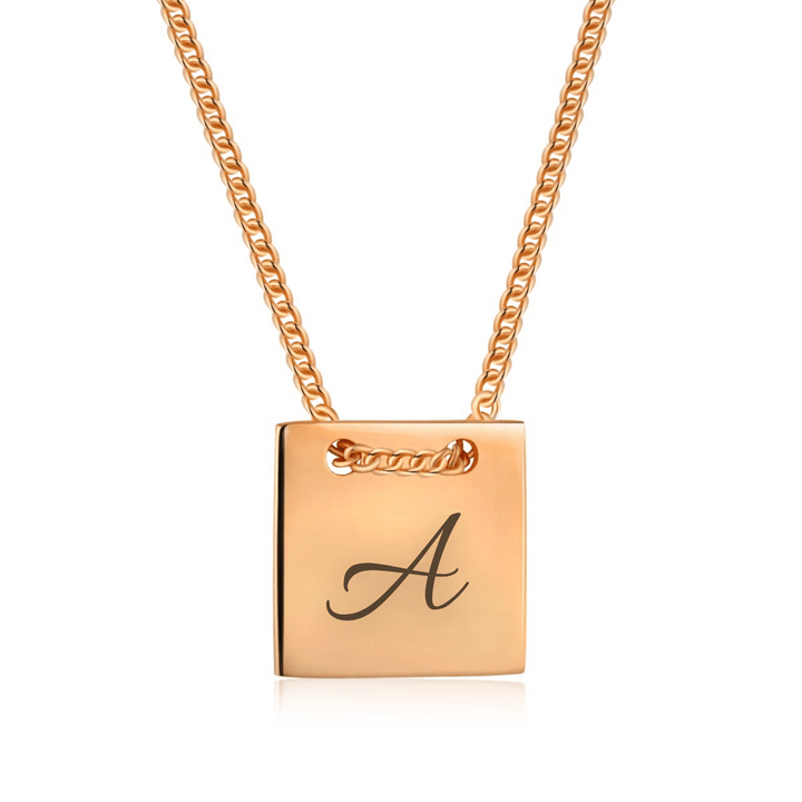Collana Targhetta Con Lettera - My Mo Gioielli