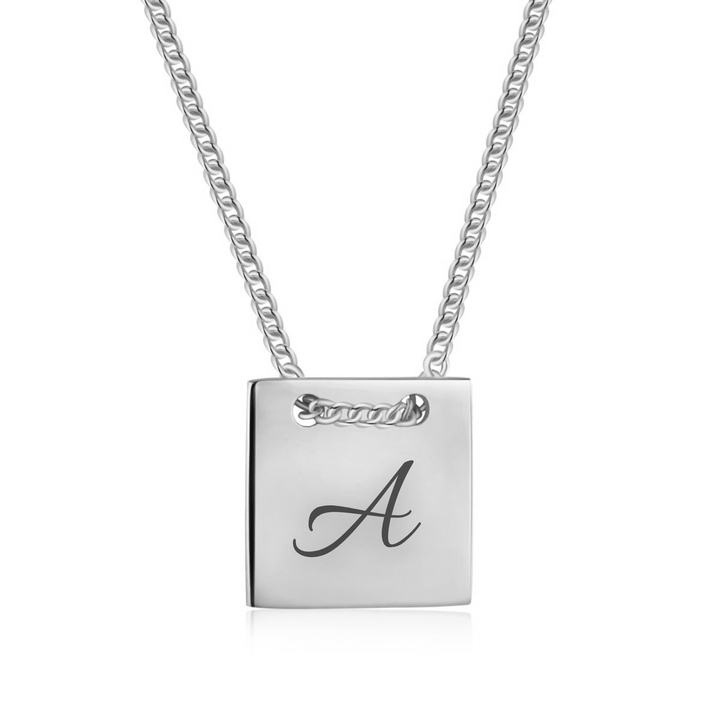 Collana Targhetta Con Lettera - My Mo Gioielli