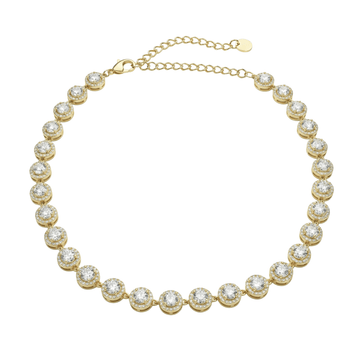 Collana Tennis Halo - My Mo Gioielli