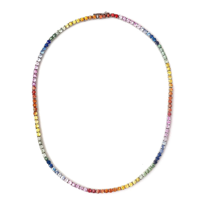 Collana Tennis Rainbow 2 mm - My Mo Gioielli