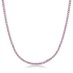 Pink Tennis Necklace 2.5 mm