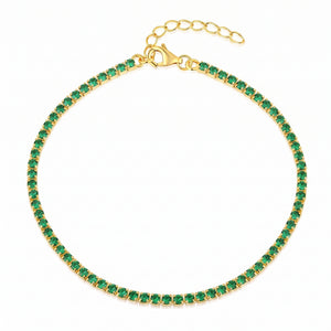 Chevillère Tennis Verte 2 mm