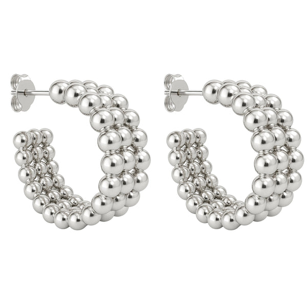 Orecchini Cerchio Lobo Sfera Degradé - My Mo Gioielli