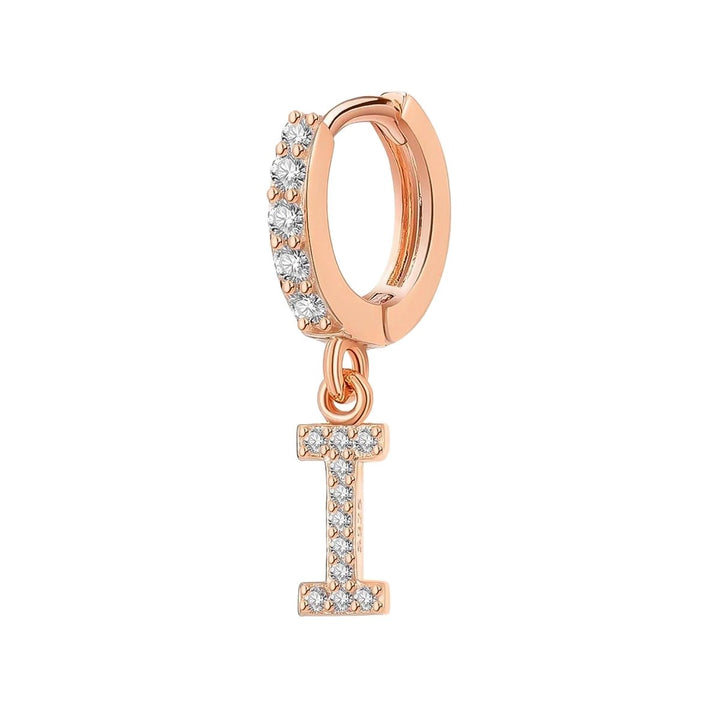 Orecchino Cerchio con Lettera Iniziale - My Mo Gioielli