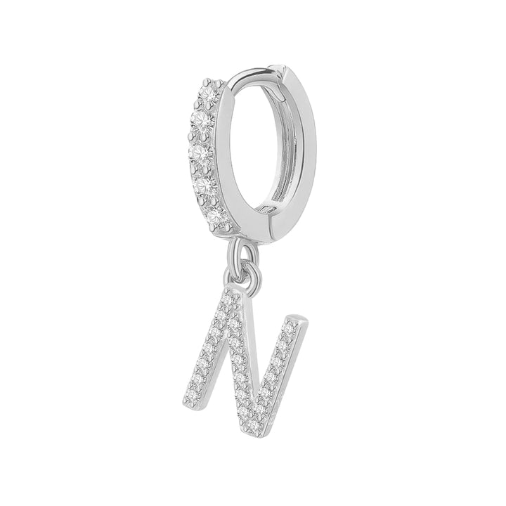 Orecchino Cerchio con Lettera Iniziale - My Mo Gioielli