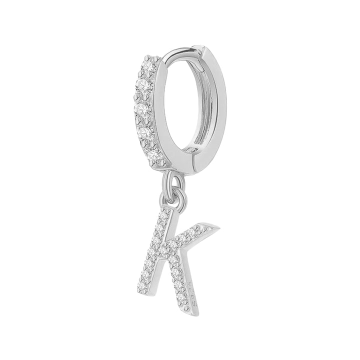 Orecchino Cerchio con Lettera Iniziale - My Mo Gioielli