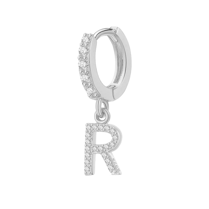 Orecchino Cerchio con Lettera Iniziale - My Mo Gioielli