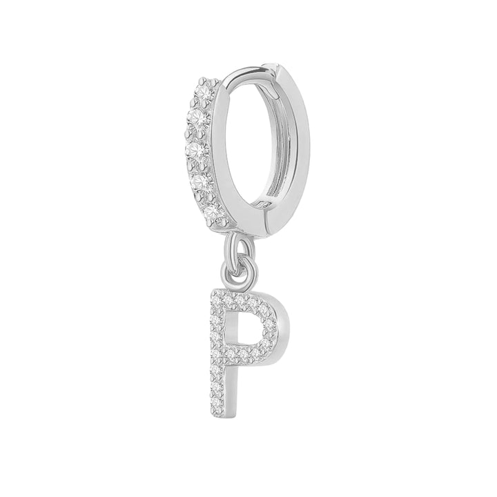 Orecchino Cerchio con Lettera Iniziale - My Mo Gioielli