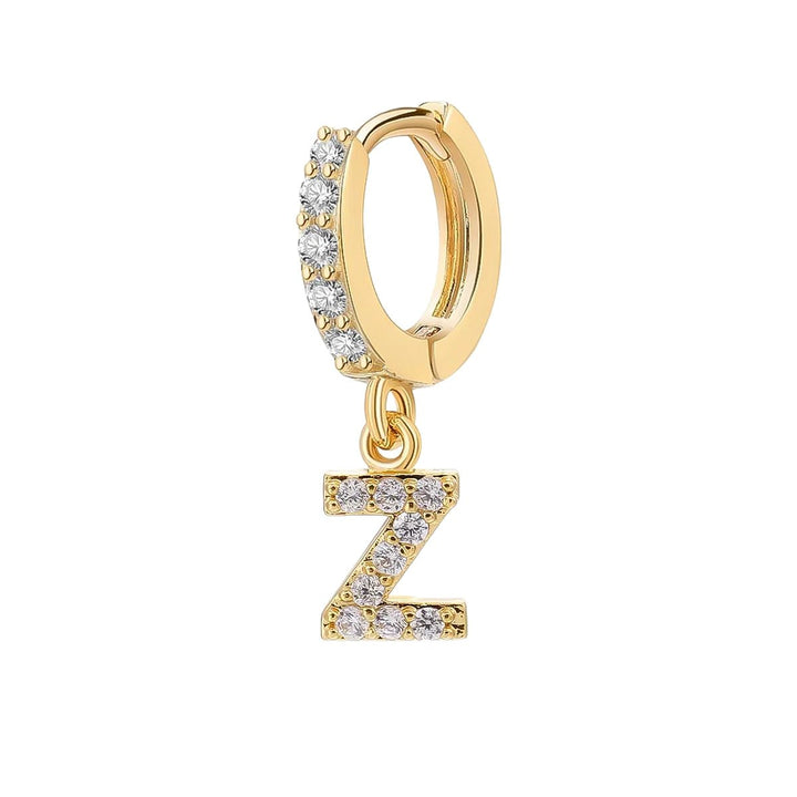 Orecchino Cerchio con Lettera Iniziale - My Mo Gioielli