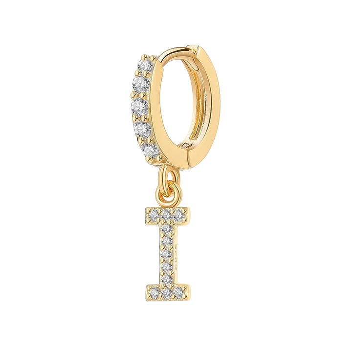 Orecchino Cerchio con Lettera Iniziale - My Mo Gioielli