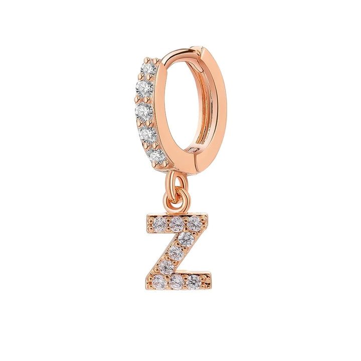 Orecchino Cerchio con Lettera Iniziale - My Mo Gioielli