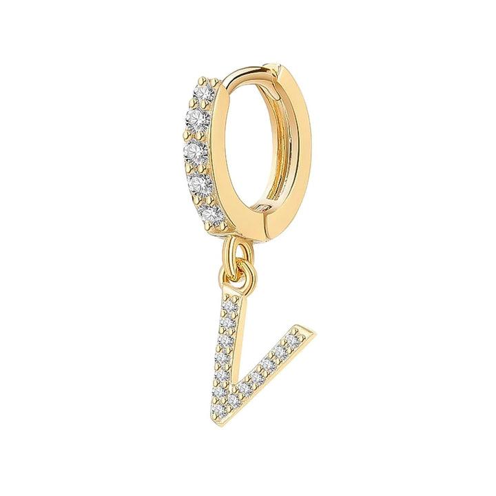 Orecchino Cerchio con Lettera Iniziale - My Mo Gioielli