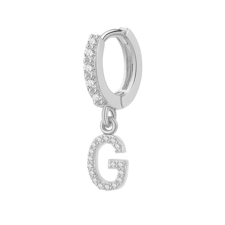 Orecchino Cerchio con Lettera Iniziale - My Mo Gioielli