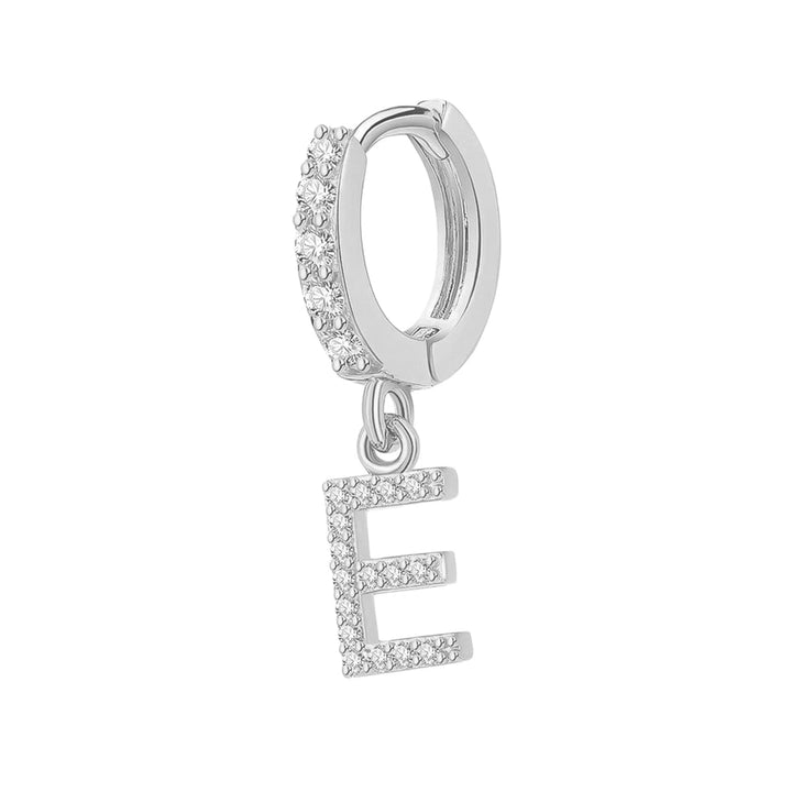 Orecchino Cerchio con Lettera Iniziale - My Mo Gioielli