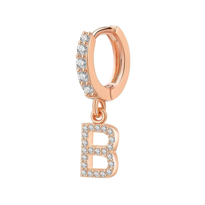 Orecchino Cerchio con Lettera Iniziale - My Mo Gioielli