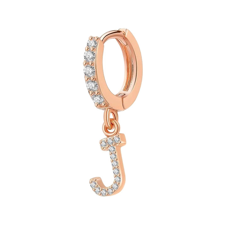 Orecchino Cerchio con Lettera Iniziale - My Mo Gioielli