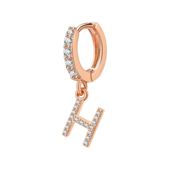 Orecchino Cerchio con Lettera Iniziale - My Mo Gioielli