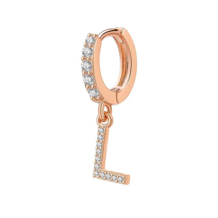 Orecchino Cerchio con Lettera Iniziale - My Mo Gioielli