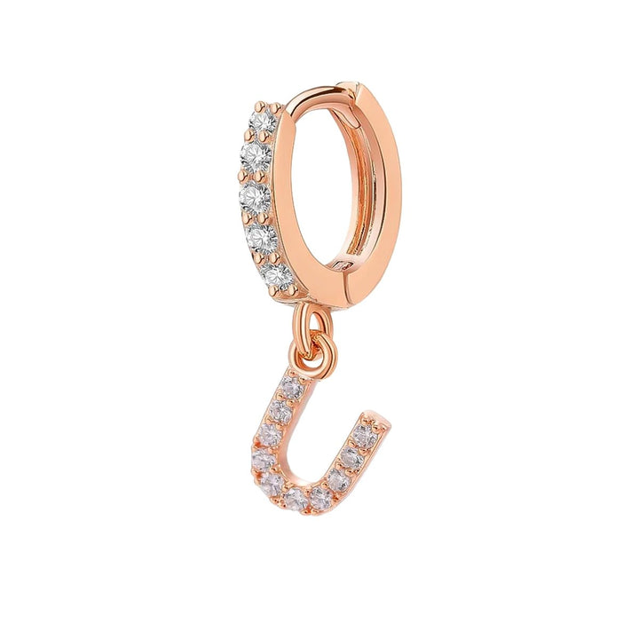 Orecchino Cerchio con Lettera Iniziale - My Mo Gioielli