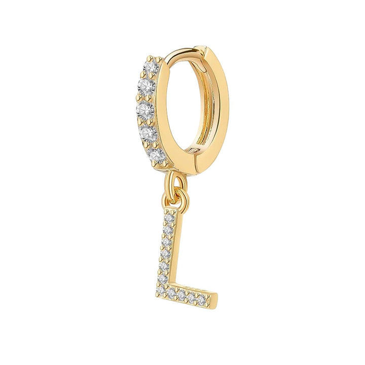 Orecchino Cerchio con Lettera Iniziale - My Mo Gioielli